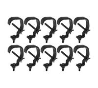 EXAOMBLE Pinces de Fixation pour Éclairage de Scène 10 Pièces en Métal Crochets Simples pour Structures Légères Utilisées les Lieux de Divertissement