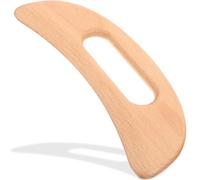 EXAOMBLE Planche de Massage pour Massage Lymphatique en Bois de Hêtre Forme Lune Améliore la Récupération et Entretien la Peau Visage, pour et Amis