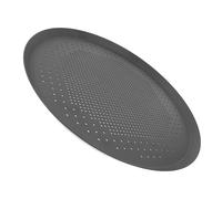 EXAOMBLE Plaque à Pizza Ronde en Alliage D'aluminium Antiadhésive Perforée, Multifonction pour Cuisson Four, pour Fabrication de Pizza Maison