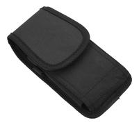 EXAOMBLE Pochette en et Téléphone Ceinture Portable pour Nylon Noir avec Mousqueton, Design Compact Anti-Chute pour Randonnée et Cyclisme