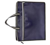 EXAOMBLE Pochette pour Dossier en Tissu Oxford Double Fermeture Éclair, Paquet de Rangement Sécurisé et Portable pour Documents A4, pour Bureau et Usage Professionnel