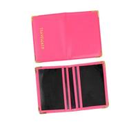 EXAOMBLE Pochette Protection Cartes Bancaires Ultrafine en Cuir PU Rose Vif, Manchon De Protection Et à La Déchirure, pour Voyage Et Usage Professionnel