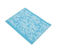 EXAOMBLE Pochoir pour Décoration Résistant Déformation Sérigraphie Lavable en Tissu Fin Motifs Délicats Bois et Murs