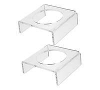 EXAOMBLE Présentoir De Football Et Basket-Ball en Acrylique Transparent U-Shape, Support De Ballon Base Ajourée, Lot De 2 Pièces, Adapté pour L'affichage Décoration Intérieure