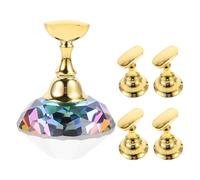 EXAOMBLE Présentoir pour la formation à la pose d'ongles en cristal, 1 set, support pour pratique de nail art, destiné aux apprentis et artistes en salon professionnel