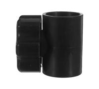 EXAOMBLE Raccord de rechange pour parasol noir avec tube inférieur de 32 mm et supérieur de 28 mm de diamètre en plastique pour extérieur et jardin