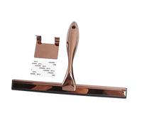 EXAOMBLE Raclette Acier Inoxydable Bronze Spatule Silicone pour Nettoyage De Vitres De Bain Et Dégivrage Voiture Outil De Ménage