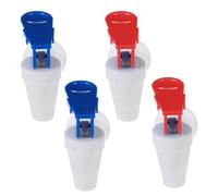 EXAOMBLE Remplacement du robinet distributeur 4pcs valves en plastique PP rouges et bleues compatibles fontaines à eau pour usage familial et zones publiques