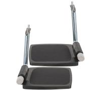 EXAOMBLE Repose-pieds Adaptation pour Fauteuil Roulant avec Tige en Plastique Robuste 1 Paire Noire Couleur Aléatoire pour Patients et Soignants