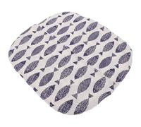 EXAOMBLE Rideau de Porte Remplacement en Coton et Lin pour Bac à Litière Autonettoyant Motif Petit Poisson, Compatible Bac à Litière Automatique Accessoire Propreté pour Chat