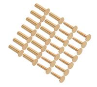 EXAOMBLE Rivets en Cuivre pour Assemblage de Couteau pour de Couteau 14 Paires, Fixation Solide Durabilité et Performance Fiable Cuisine Professionnelle