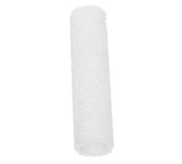 EXAOMBLE Rouleau à Texture pour Pâte Polymère Finition Polie en Acide Polylactique Blanc, Motif Ondulé Unique pour Projets de Modelage d'argile et Création de Bijoux