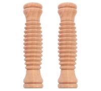 EXAOMBLE Rouleaux de Massage en Bois Lot de 2 pour Réflexologie Plantaire et Exercices Musculaires Jambes, Outil Manuel Portable pour Yoga et Détente Musculaire à Domicile