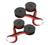 EXAOMBLE Ruban pour Machine à Écrire Ancienne 2 Pièces Rouge et Noir Ruban Encreur de Rechange en Nylon Compatible Vieilles Machines à Écrire Manuelles Usage Bureau et Calculatrice