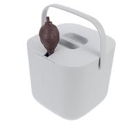 EXAOMBLE Seau à Résidus de Thé avec Anse en Plastique, Grand Volume, Design Simple, Maison ou L'hôtel, Set Pratique pour Filtrer les Feuilles de Thé Couleur Aléatoire