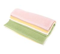 EXAOMBLE Serviette Absorbante en Coton 5pcs pour Garçon et Filles, Lingette Lavable, Douce et Réutilisable, Visage Repas des Tout-petits Couleur Aléatoire