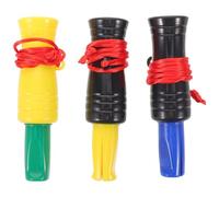 EXAOMBLE Sifflet d'urgence Extérieur en Plastique Lot de 3pcs avec Design Réaliste de Canard pour Signaler en Situation d'urgence et Camping Facile à Transporter