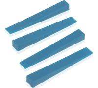 EXAOMBLE Sourdines en Silicone pour Piano 4pcs, Outils D'accordage Flexibles et Doux, Accessoires Essentiels pour Accordeur et Étudiants, Couleur Bleu