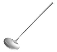 EXAOMBLE Spatule Cuisine en Acier Inoxydable Manche Long, Louche Résistante et Solide pour Cafétéria Cuisine Professionnelle, Ustensile Fiable et Solide