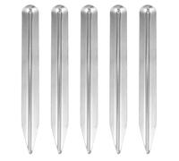 EXAOMBLE Spatules de Laboratoire en Acier Inoxydable Lot de 5 Pièces 14,5 CM pour Usage en École et Laboratoire, Transfert Précis de Poudres et Pâtes