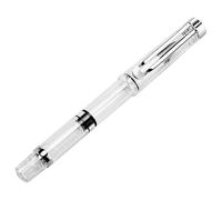 EXAOMBLE Stylo-Plume à Pointe Fine, Pinceau Rechargeable en Plastique Transparent, Stylo à Vide pour Calligraphie et Travaux de Précision, Stylo Pinceau à Piston