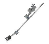 EXAOMBLE Support de Montage de Tambour Bras de Perche de Cymbale en Acier Inoxydable Argenté, Fixation Facile et Extension Inclinable pour Accessoires D'instrument de Musique