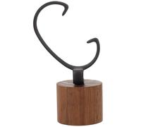 EXAOMBLE Support de Montre-Bracelet en Bois Noyer avec Lunette C Amovible, Support d'affichage Pratique pour Montres Unisexes