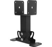 EXAOMBLE Support de Pergola Robuste en Métal Noir, Renfort d'angle Réglable de Selle pour Installation de Toit, pour Pergolas Adossées et Terrasses