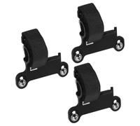 EXAOMBLE Support de Pompe à Vélo en Nylon Clip de Fixation Rapide Bruit, Sangle Réglable pour Cyclisme en Extérieur, Kit de 3 Pièces Compactes