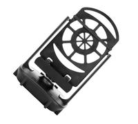 EXAOMBLE Support de Téléphone à Bascule Podomètre Silencieux, Double Roulement à Billes, Compatible Smartphone, Design Noir Compact pour Bureau et Lit, Accessoire Pratique pour Suivi