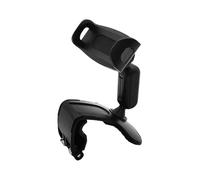 EXAOMBLE Support de Téléphone Voiture Rotatif en Plastique Abs Clip Réglable pour Tableau de Bord et Rétroviseur, Ne Bloque Pas Les Boutons d'alimentation