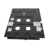 EXAOMBLE Support en PVC 86x54 Mm pour Imprimante de Cartes D'identité, Plateau Porte-Cartes Double Fente Compatible R330 L805, Accessoire Pratique pour Impression de Cartes