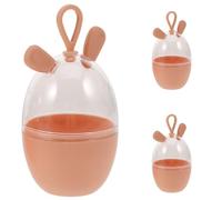 EXAOMBLE Support pour Éponges de Maquillage 3 Pièces Boîte de Rangement Portable, Étui Réutilisable pour Accessoires Cosmétiques et Présent pour Fille