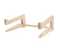 EXAOMBLE Support Pratique et Solide de Bureau en Bois pour Ordinateur Portable Élévateur Khaki pour Ordinateur Portable en Environnement de Bureau