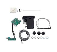 EXAOMBLE Système de Préampli Guitare Acoustique Noir Capteur Piézo 3 Bandes Eq, Installation sans Soudure, Adapté pour Basse et Guitare Acoustique