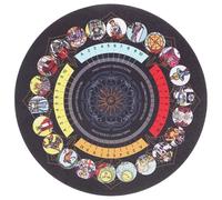 EXAOMBLE Tapis de Divination Nappe Décorative Confortable en Caoutchouc Pliable Motif Créatif pour Cartes de Tarot pour Divination et Loisirs Mystiques