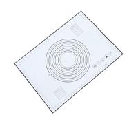 EXAOMBLE Tapis Pâtisserie Silicone Épais Antidérapant pour Plaque Cuisson Tapis Cuisson Réutilisable Facile à Nettoyer Cadeau Pâtissière Écologique Noir