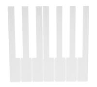 EXAOMBLE Touches de Rechange Piano Blanches en Acrylique 52 Pièces 5,2 MM pour Réparation Clavier, Installation Rapide, Adaptées aux Écoles et Amateurs de Musique