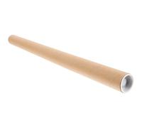 EXAOMBLE Tube en Carton Kraft Rond pour Affiches Diamètre Intérieur 3 CM Épaisseur 2 MM Longueur 50 CM Emballage Écologique Réutilisable pour Transport et Stockage de Posters