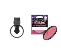EXAPRO Filter Clip Set de Prise de Vue pour Smartphone avec Kenko MC Twilight Red φ49mm