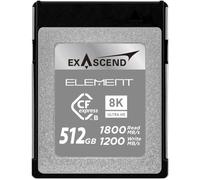 EXASCEND Carte Cfexpress Type B 512GB R1800/W750 Element Serie