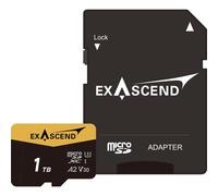 Exascend Carte mémoire microSDXC UHS-I de 1 To avec adaptateur SD