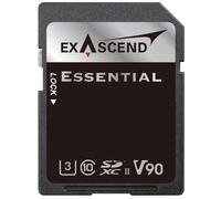 Exascend Essential Carte mémoire SDXC UHS-II V90 64 Go 4K UHD jusqu'à 260 Mo/s Vitesse d'écriture, UHS-II, Classe 10, U3, V90
