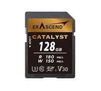 Exascend Catalyst Carte mémoire SDXC UHS-I V30 128 Go 4K UHD jusqu'à 150 Mo/s en écriture, UHS-I, Classe 10, U3, V30 (UHS-I V30, 128 Go)