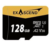 Exascend Catalyst Carte MicroSD UHS-I/V30/U3/Class 10 128 Go avec Adaptateur