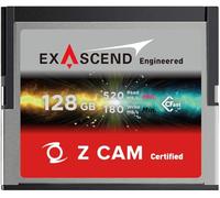 Exascend Cinema CFast Carte mémoire CFast 128 Go Haute Performance pour appareils Photo Z-CAM Idéal pour vidéo 4K/6K RAW Vitesse d'écriture Rapide, fiable et Durable