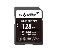 Exascend Element Carte mémoire SDXC UHS-I V30 128 Go 4K UHD jusqu'à 170 Mo/s, UHS-I, classe 10, U3, V30 (UHS-I V30 100 Mo/s, 128 Go)