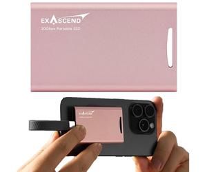 Exascend Element Disque SSD portable 2 To, 20 Gbit/s, jusqu'à 2 000 Mo/s, support magnétique, prend en charge l'enregistrement direct 4K ProRes 60 fps