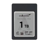 Exascend Essential Pro CFExpress 4.0 Carte mémoire 1 to Type A 1 650 Mo/s Écriture 1 800 Mo/s Lecture VPG400 Carte CF Vidéo Ultra HD 8 K Écriture soutenue 850 Mo/s Compatible avec Les appareils Photo