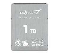 Exascend Essential Pro CFexpress 4.0 Type B 3350 Mo/s Écriture 3750 Mo/s Lecture VPG400 Certifié Flawless 8K & 12K Capture vidéo à 120 fps